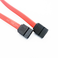 Cable Oem de 1M de largo Serial ATA, Cable Sata rojo de 7 pines SAS para disco duro, ordenador, SSD, Cable Sata de 1M