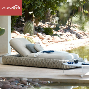 Resort extérieur en aluminium Chaise longue chaises <span class=keywords><strong>piscine</strong></span> côté chaise longue extérieure corde chaise longue jardin chaise longue - Product Image 4