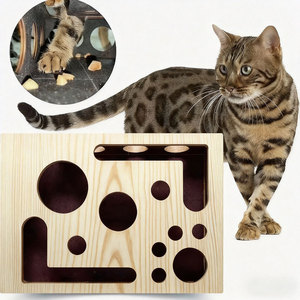 Fun Maze <strong>Cat</strong> Puzzle Toy <strong>Box</strong> Square Design <strong>Scratching</strong> Features Self-Entertainment <strong>Cat</strong> Game Home Office Use - Product Image 5