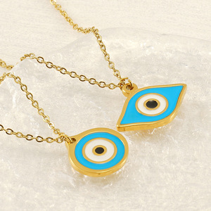 ZOGXIN Evil Eye Necklace Gold Chain Blue Pendant Women Fashion Jewelry Gift Party Accessory - Product Image 2