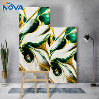 Autocollant mural moderne en PVC effet marbre brillant épaissi de qualité supérieure, amovible sans résidu, facile à nettoyer, pour cuisine, chambre, maison de location, appartement