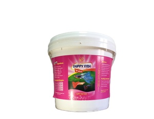 AQUAV Paquete de cubo de copos de pescado Guppy de alta proteína 10L con función flotante - Product Image 1