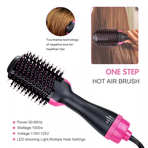 <span class=keywords><strong>Brosse</strong></span> coiffante à air chaud tout-en-un : séchage et peignage combinés pour sculpter les cheveux et rehausser la brillance - Product Image 3