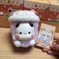 100% Authentique 8 Pièces/Ensemble Porte-clés en Peluche Bubu Dudu Boîte Mystère Poupées en Vinyle et Peluche Décoratives Charmes de Sac Adorables
