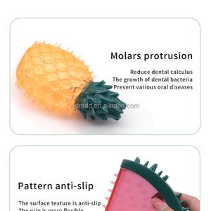 Juguete Masticable para Perros de TPR con Forma de Hueso y Diseño de Frutas, Resistente, Congelable, Interactivo, Marca SORADD, Venta al por Mayor - Product Image 4