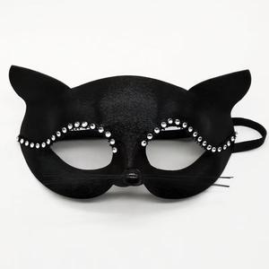 Máscara de Renda para Cosplay de Halloween 2024, Máscara de Meio Rosto para Maquiagem de Festa, Máscara Sexy de Olho de Gato - Product Image 4