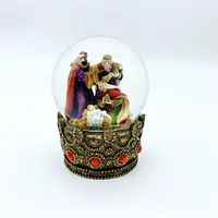 Christmas Snow Globes with LED, Tabletop Decorations