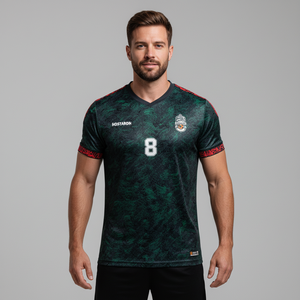 HOSTARON grosir Kit sepak bola pria Set lengkap sepak bola kustom poliester cetak nama Jersey dewasa Set Uniforem sepak bola dengan Logo - Product Image 3