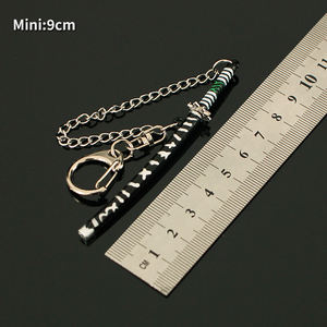 9cm Anime <span class=keywords><strong>Kimetsu</strong></span> <span class=keywords><strong>No</strong></span> <span class=keywords><strong>Yaiba</strong></span> Tanjirou <span class=keywords><strong>Ninja</strong></span> couteau japonais Katana alliage samouraï sabre jouet démon tueur démon tueur épée porte-clés - Product Image 3