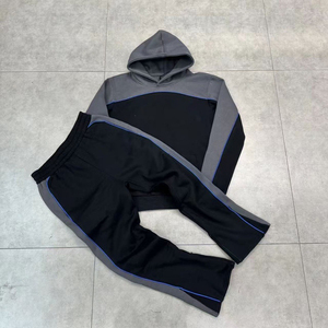 Người Đàn Ông Của Hoodie Thiết Lập Đường Phố Thể Thao Màu Khối Phong Cách Bền Đô Thị Mặc Trang Phục Thể Thao Hợp Thời Trang Giản Dị Thoáng Khí Thoải Mái Tracksuit - Product Image 3