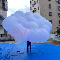 Publicité Grande étoile gonflable de nuage de décor suspendu Led éclairée pour la décoration
