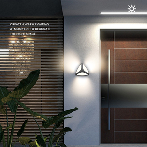 Lampe murale LED à énergie solaire à économie d'énergie, design spécial 12W/840lm - Product Image 3