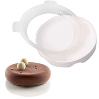 Moule à gâteau en silicone rond plat pour mousse française, résine, grand format, pour la cuisson de desserts italiens, chocolat - Résistant à la chaleur, antiadhésif