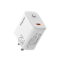 Chargeur de Voyage Multifonctionnel Rapide 25W USB Type-C PD QC3.0 Écologique pour Téléphones Mobiles et Accessoires d'Écouteurs