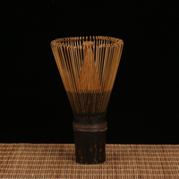 Fouet à thé Chasen en bambou noir sauvage naturel, haute qualité, fait main, 100 brins, logo personnalisable, Fouet à thé Harmony