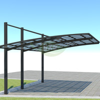 Abri double pour voiture de 6 m * 5,5 m, couvertures pour abris de voiture, abris de voiture en métal, aluminium à vendre