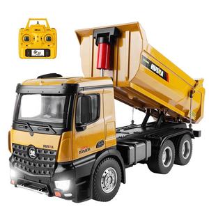 <span class=keywords><strong>Huina</strong></span> <span class=keywords><strong>1582</strong></span> 1/14 10 Canales Camión Volquete De Carga De Aleación De Metal De 6 Ruedas, Vehículo De Ingeniería A Control Remoto, Juguetes De Construcción RC - Product Image 5