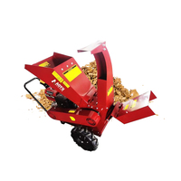 Broyeur de bois mobile forestier CE 13HP, moteur à essence 4 temps OHV, roulement durable, broyeur de bois, 2 ports de décharge