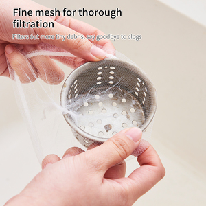 Tragbares Einweg-Polyester Faltbares, umwelt freundliches Küchen zubehör Food Catcher Water Sink Net Wire <span class=keywords><strong>Mesh</strong></span> Sieb filter beutel - Product Image 3