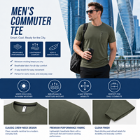Vêtements décontractés pour hommes T-shirt en jersey léger de haute qualité Design solide avec poche zippée Motif vierge à manches courtes