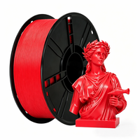 Filamen PLA+ Merah Bersertifikasi ISO 1.75mm Ketahanan Tinggi PLA Plus Bahan Habis Pakai Printer 3D 1kg untuk Pencetakan FDM