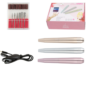 Tamax NAD030 Stylo perceuse électrique professionnel en plastique pour manucure et pédicure, kit de 6 embouts de ponçage, trois couleurs, boîte cadeau de vente au détail - Product Image 6