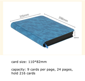 Carpeta de tarjetas comerciales personalizadas, carpeta de tarjetas con cremallera de dientes plateados - Product Image 4