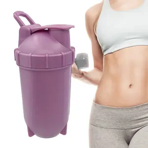 DRS 17 oz sans BPA banane Fruit en plastique Base ronde sport eau lait-shake Shaker bouteille