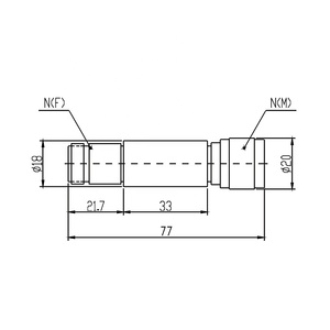 <span class=keywords><strong>Atenuador</strong></span> fijo de guía de onda coaxial de 2W DC-18GHz con conectores N/TNC, material de aluminio/cobre, alta resistencia al calor y bajo consumo de energía - Product Image 6