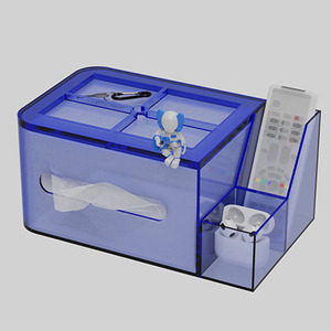Caja <span class=keywords><strong>de</strong></span> pañuelos <span class=keywords><strong>de</strong></span> plástico acrílico transparente <span class=keywords><strong>de</strong></span> estilo nórdico moderno y minimalista, diseño extraíble, a prueba <span class=keywords><strong>de</strong></span> polvo, almacenamiento creativo <span class=keywords><strong>de</strong></span> lujo ligero - Product Image 1