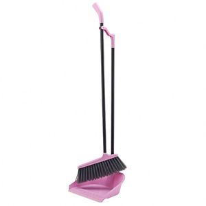 Ensemble de nettoyage domestique moderne Sunshine Direct Manufacture, pelle à poussière économique à long manche et balai en PET pour un nettoyage facile - Product Image 1