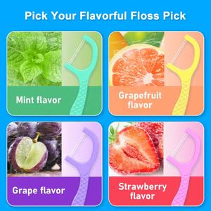 <span class=keywords><strong>Fil</strong></span> <span class=keywords><strong>dentaire</strong></span> en plastique avec étui – Cure-dents jetables pour l'hygiène bucco-<span class=keywords><strong>dentaire</strong></span> quotidienne, élimination de la plaque et haleine fraîche - Product Image 2