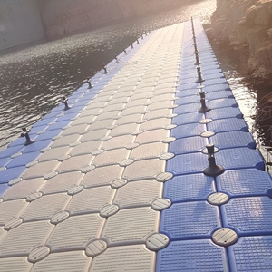 Plataforma <span class=keywords><strong>Flotante</strong></span> Modular Ligera y Portátil <span class=keywords><strong>para</strong></span> Embarcaciones, Muelle <span class=keywords><strong>Flotante</strong></span> de HDPE de 500x500x250mm, Plataforma <span class=keywords><strong>para</strong></span> Casa <span class=keywords><strong>Flotante</strong></span>, Capacidad de Carga de 220kg, HiSea - Product Image 4