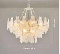 Lustre de salle à manger de luxe, luminaire suspendu au design moderne, lustres en cristal