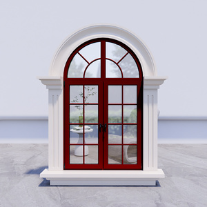 Puertas arqueadas de aleación de aluminio de primera calidad en blanco y negro que aportan elegancia europea <span class=keywords><strong>a</strong></span> su hogar - Product Image 1