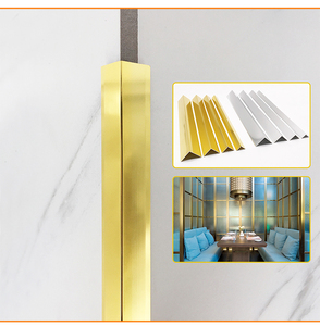 90 градусов L-образная алюминиевая декоративная угловая матовая поверхность для настенной угловой резки сварной и перфорированной - Product Image 4