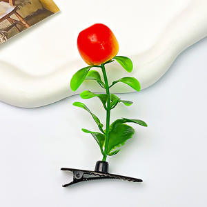 DIY Flower Plant Elastic Hairpin PC Material Hair Clip Accessory for Women & Girls for Hair Styling & Easter Decoration - Product Image 6