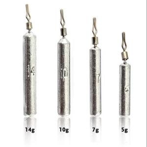 Poids de pêche pivotant Drop Shot 2.5g-20g Plomb de coulée avec poids amovible 50 pcs/sac pour la pêche <span class=keywords><strong>en</strong></span> rivière - Product Image 1