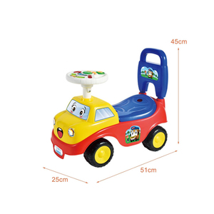 Voiture à pédales pour enfants en plastique à piles avec musique et dossier, pour les enfants de 0 à 24 mois et de 2 à 4 ans - Product Image 5