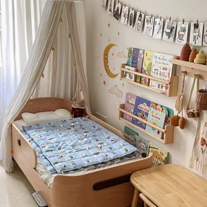 Vente chaude confortable sommeil 100% coton biologique bébé dinosaure couverture lestée pour les enfants