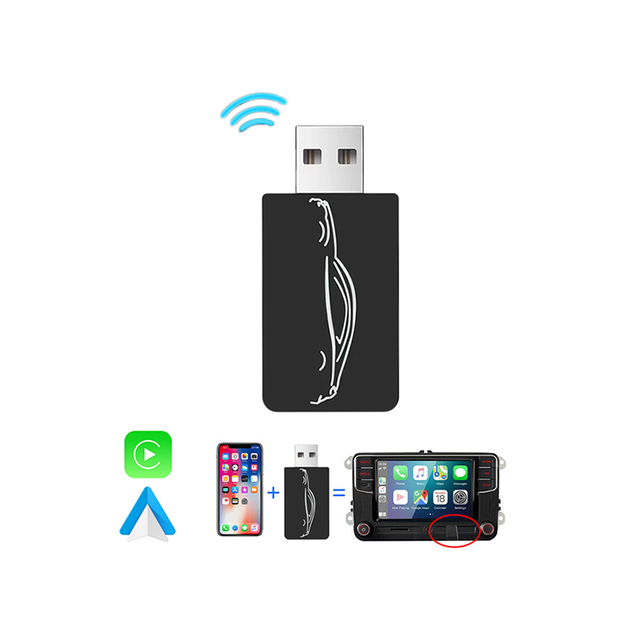 Car AI Box Android Auto IOS Wireless CarPlay USB Adapter Dongle for Ford Lexus Audi Benz BMW Skoda Nissan Hyundai Toyota