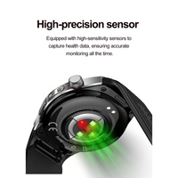 Montre connectée avec moniteur de pression artérielle, pompe à air 530 mAh, analyse de la santé cardiaque ECG, capteur de SpO2 au doigt, capteur de qualité médicale