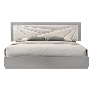 NOVA 11NAA023 Modern 5PCS Platform Modular <strong>Bedroom</strong> Set King <strong>Bedroom</strong> <strong>Unit</strong> in White &amp; Light Grey - Product Image 2
