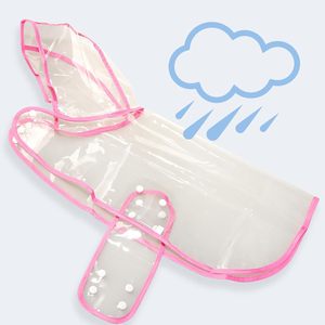 Wholesale Factory Price 100% Transparent <b>Waterproof</b> Pet <b>Dog</b> Clear Rain Coat <b>Jacket</b> Hooded Slicker Poncho Rainwear Raincoat - Product Image 2