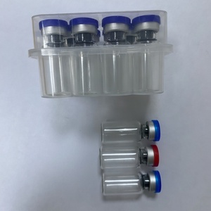 Vial de Vidrio Borosilicato de Alta Calidad para Uso Farmacéutico, Transparente, de 2 ml, Vial Tubular con Tapón de Goma - Product Image 1