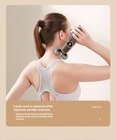 2025 Professionelle Doppelkopf-Massagepistole Hochwertige Tragbare Tiefengewebe-Muskelvibrationsmaschine Handgehaltene Faszienpistole