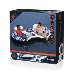 Bestway 43113 anillo de piscina de círculo flotante doble flotadores de bebida para piscina anillo de flotador de natación inflable para <span class=keywords><strong>2</strong></span> personas - Product Image 2