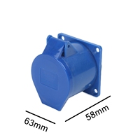 Prise et Fiche Industrielles Haut de Gamme 220-250V 32A IP44 Mâle-Femelle en PP Cuivre Certifiées CE Sûres et Durables