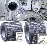 Machine de fabrication de capsules de détergent liquide 3-en-1 pour lave-vaisselle, en sachets, avec film dissolvable