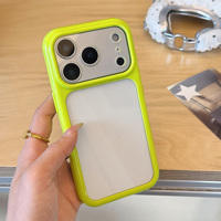 Coque de téléphone magnétique transparente avec protection intégrale de l'appareil photo, coque en PC transparente et bord en TPU souple pour iPhone 17 Pro Max